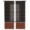 Halloween Stripes Polka Dot Pattern Tulle Curtains For Living Room Modern   Yarn Window Drapes Sheer Curtains for Bedroom