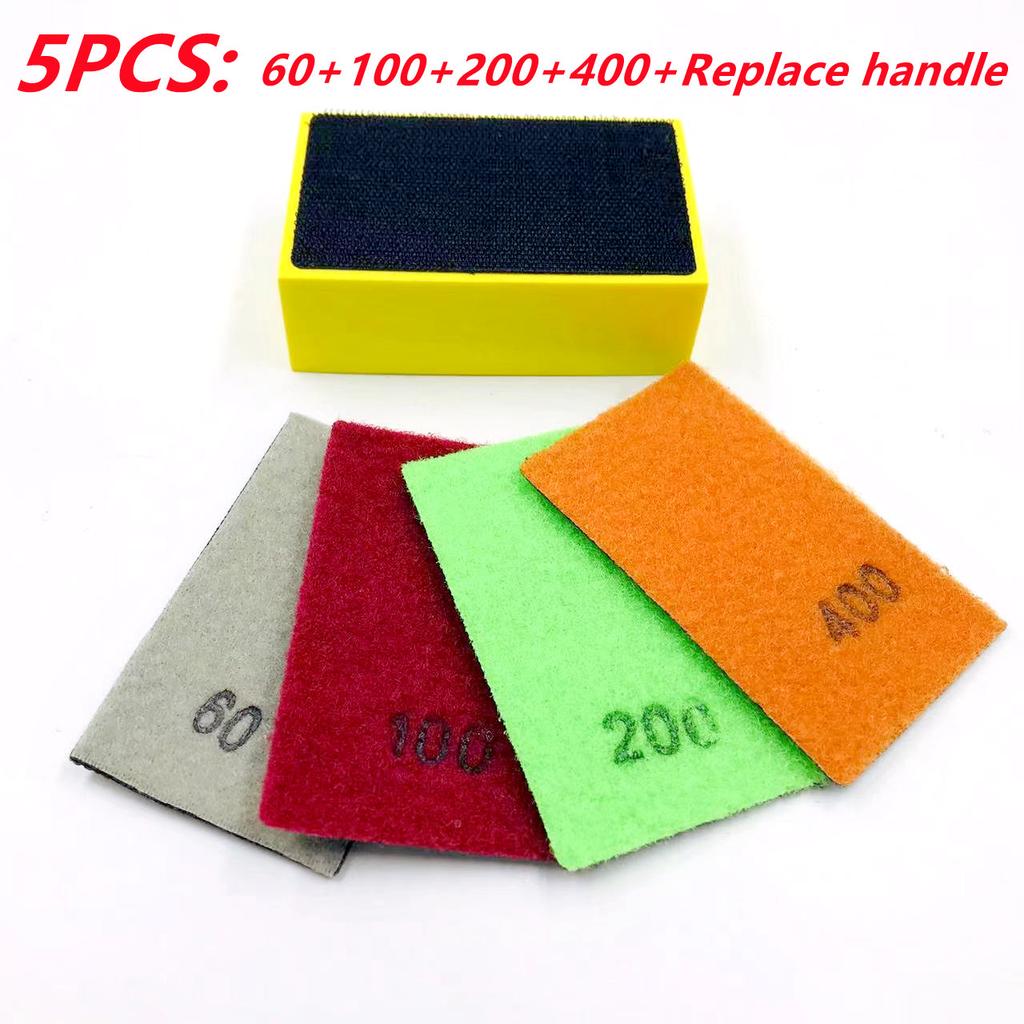 Diamond Hand Polishing Pads Tile Glass Abrasive Grinding Block Pad Stone Marble Ceramic Abrasive Sanding Disc Polisher Tools