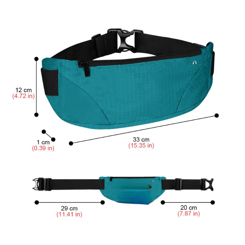 1PC Fanny Packs Ženy Muži Běžecká taška Balíček do pasu Bederní pásek Sportovní Lehký Vodotěsný Prodyšný Pouzdro na telefon