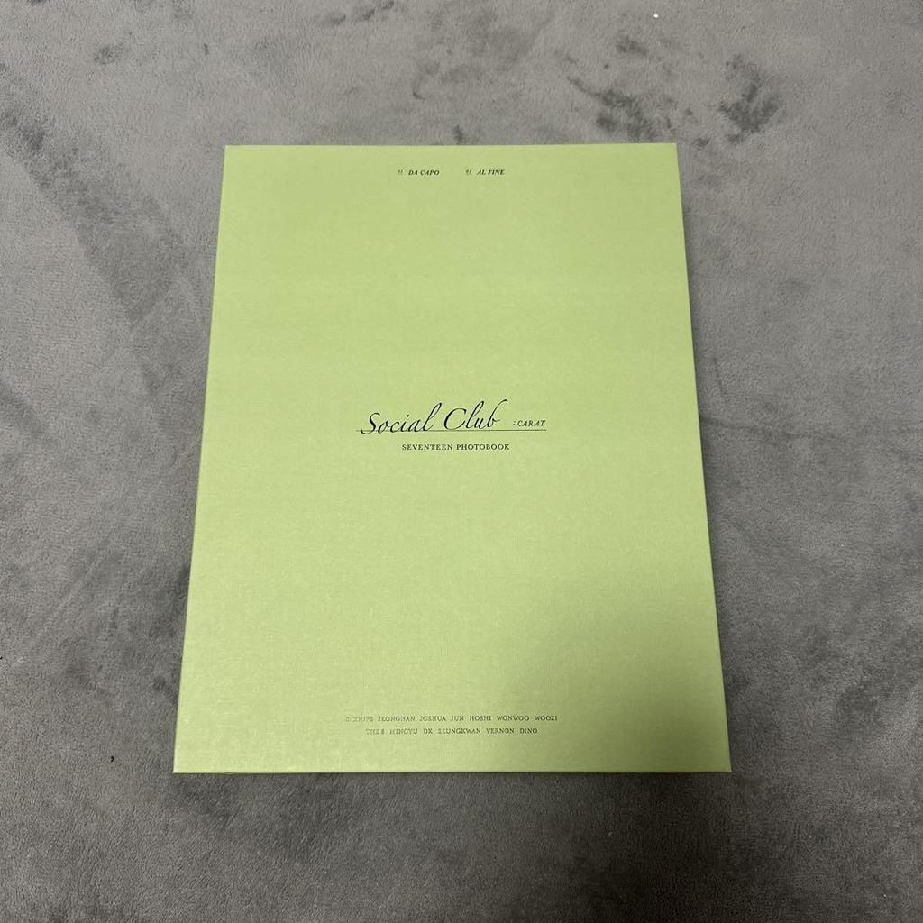 [USED] SEVENTEEN Social Club Photobook Trading Cards