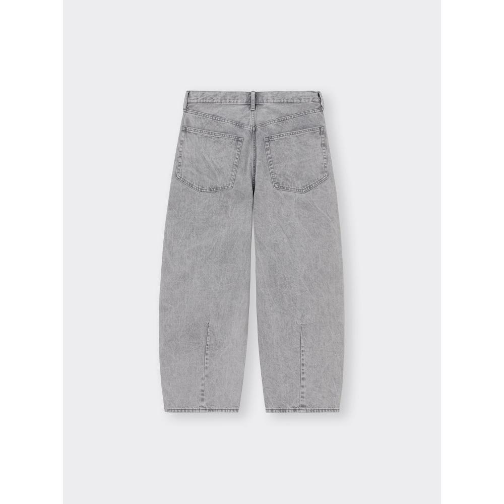 Gu By Uniqlo Barrel Leg Jeans  Standard Length 69.5 73.5 Cm 