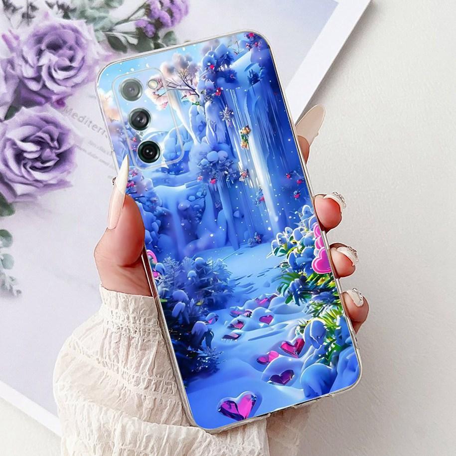 For Samsung Galaxy S20 FE Case SM-G780F S20FE Cover Popular Flower Soft Silicone Cases For Samsung S20 Fan Edition S20Lite Funda