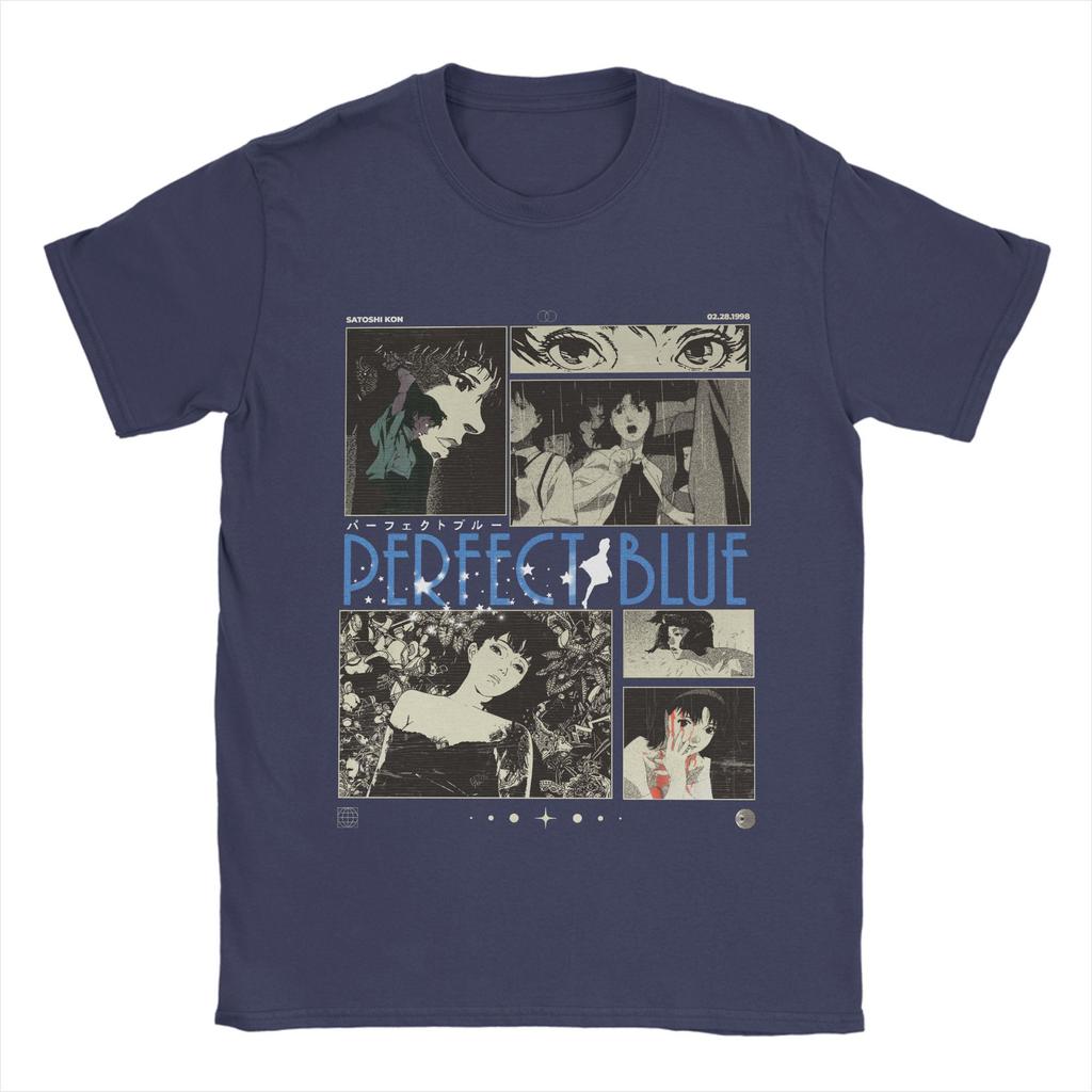 PERFECT BLUE T Shirt Summer Cotton T Shirts For Men Hipster Custom DIY Tshirt Short Sleeve Y2K Basic Tops