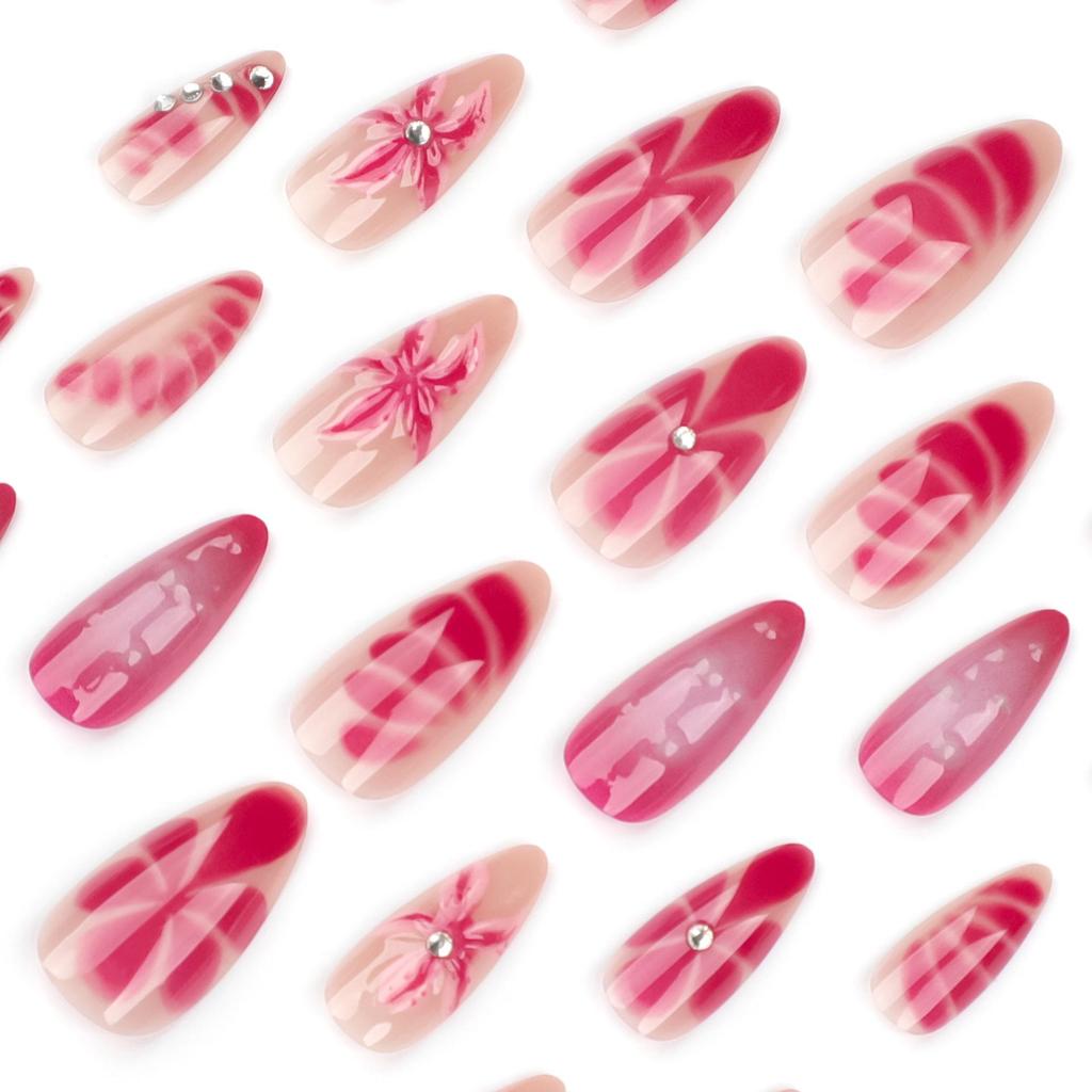 Hot-Selling 3D Rhinestone False Nails for Spicy Girls