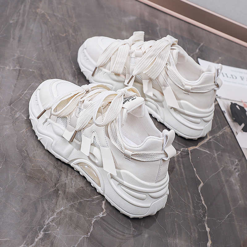 Fashion Plataform Natural Leather Rainbow Shoes Ladies Vulcanize Sneakers Size 47 Women's Loafers Sport Fitness Cute Basctt