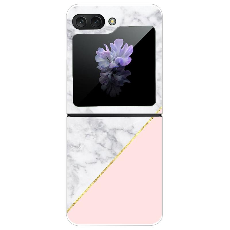 For Samsung Galaxy Z Flip 5 5G Case Cute Transparent PC Hard Case Back Cover For Samsung ZFlip5 Z Flip 5 Phone Coque Flip 5 Capa