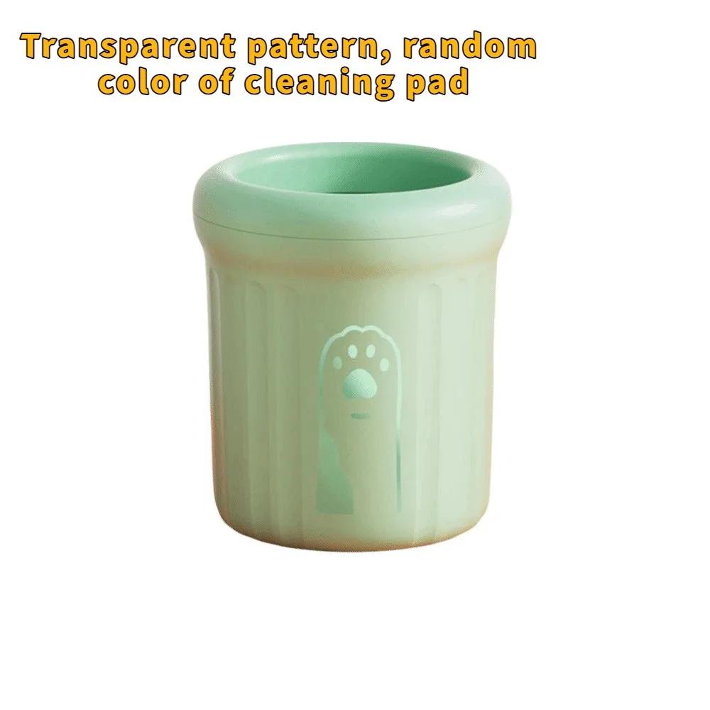 

Portable Dog Paw Cleaner Cup Soft Silicone Pet Foot Washer for Small Medium Large Dogs Cats S зелёный