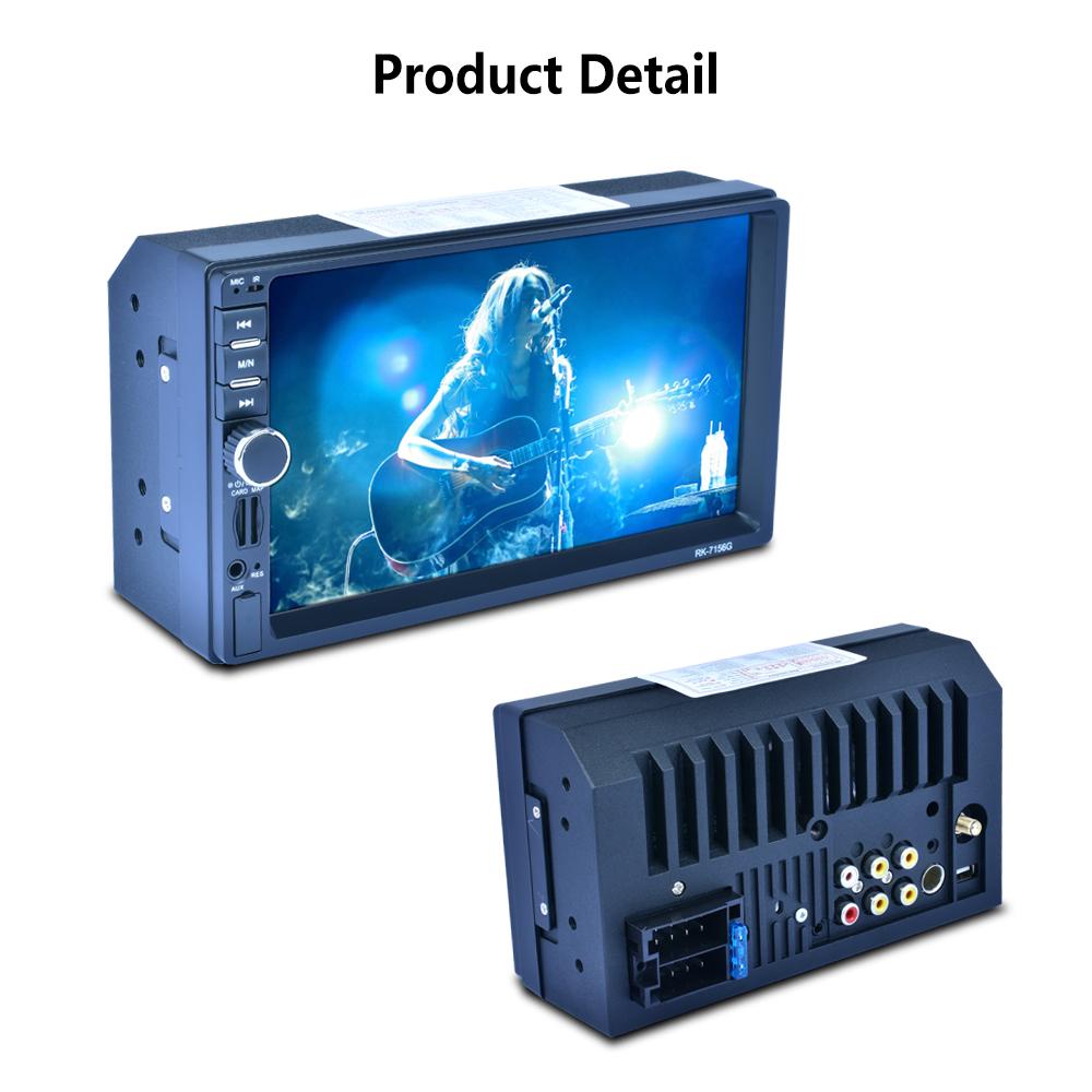 7" Touch Screen Car Radio Stereo MP5 Player Head Unit GPS FM AUX USB Bluetooth