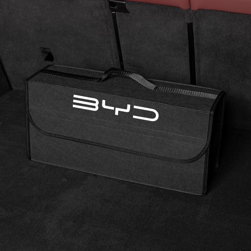 Car Trunk Storage Bag Organizer Sundries Stowing Tidying Box For BYD Tang F3 E6 Atto3 Yuan Plus Song Max F0 G3 I3 Ea1 Dmi 2din
