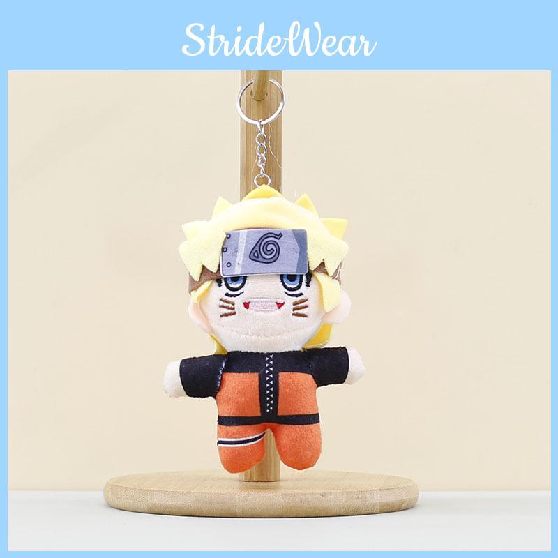 Naruto Keychain With Black And Yellow For Anime Lovers Toy Doll Keychain Mini
