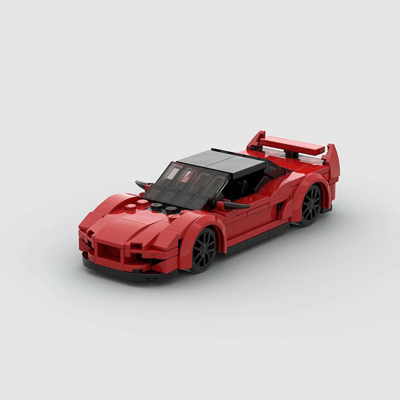 Technical Speed MOC Car City Super Rally Car Building Blocks Bricks Ornament Retro VintageToys For Kids Adults Birthday Gifts