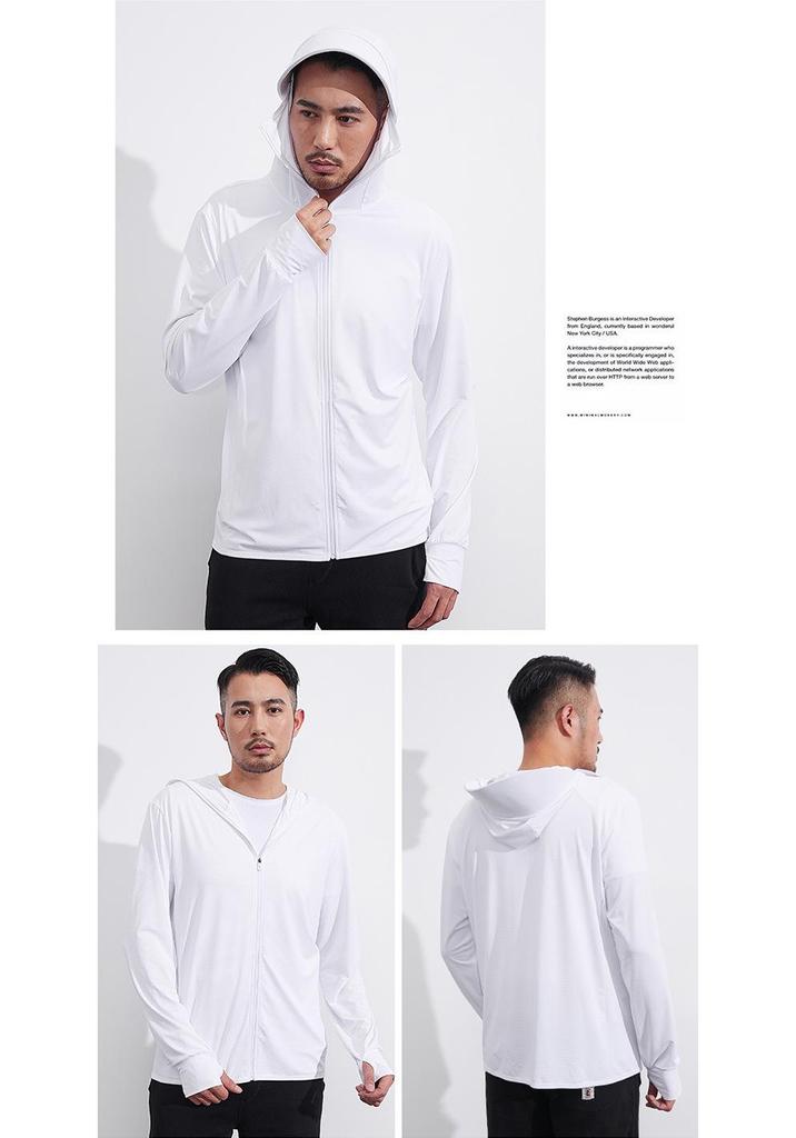 Unisex Quick-Dry Sun Protection Jacket: Breathable, Elastic, Lightweight Outdoor Wear