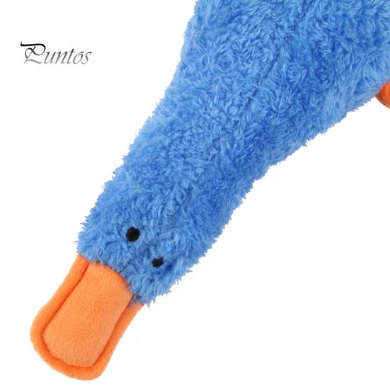 Dog Chew Toy Bite Resistant Comfortable Soft Cartoon Squeak Duck Shape Pet Supplies Plush