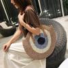 Summer Handmade Woven Beach Underarm Bags Women's Large Capacity Tote Bag Ethnic Style Round Straw Weaving Fashion Shoulder Bags