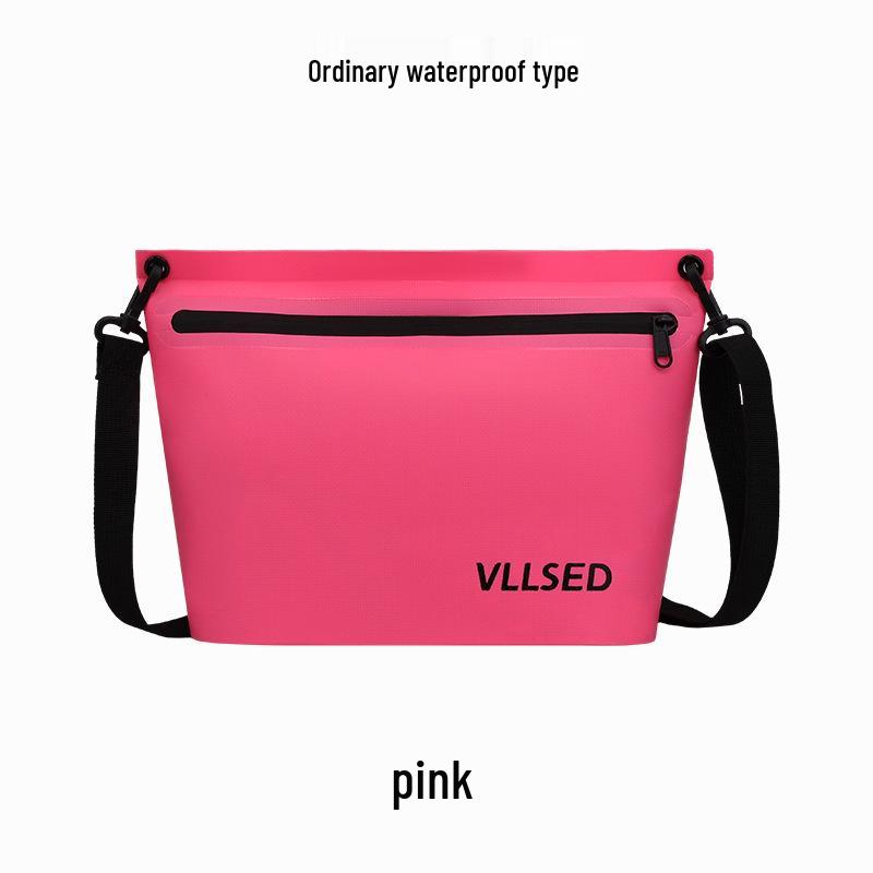 Waterproof PVC Beach & Swim Bag with Water-Repellent Zipper - Portable Outdoor Handbag