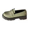 Thick Sole Heightening Printed British Fashion Slip Women's Leather Casual Shoes Casual Womens Shoes