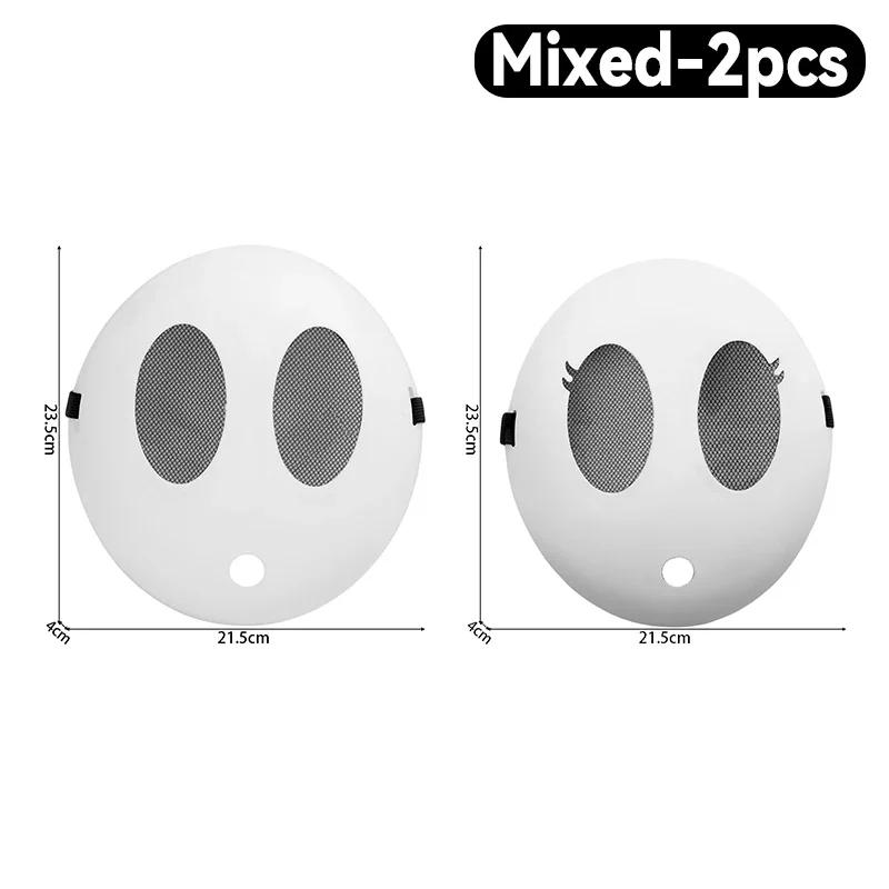 4/1 stücke Game Bros Shy Guy Maske Halloween Party Cosplay Kostüm Unisex Kinder Jungen Mädchen Erwachsene Volle Gesicht Masken Zubehör Requisiten