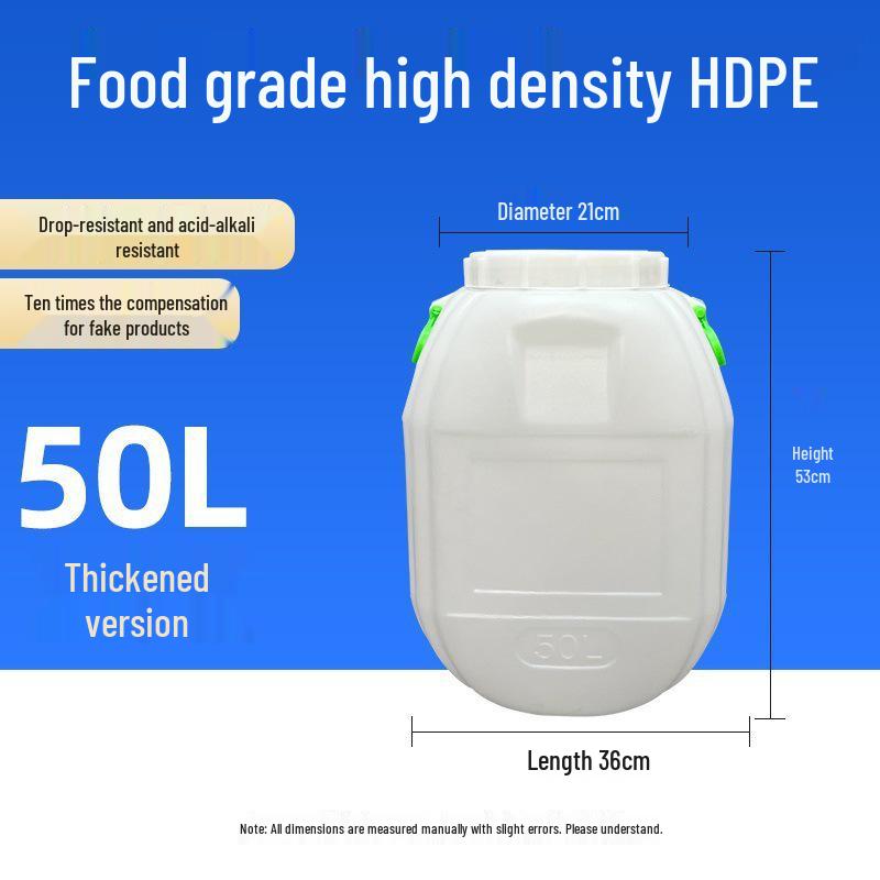 Multifunctional Square Food Grade Plastic Bucket: Composting, Water Storage, Fermentation, Oil Drum, Honey Seal, Chemical Use.