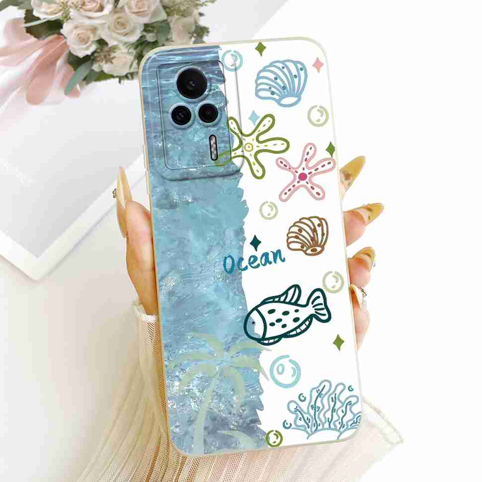 For Redmi K60E 5G 22122RK93C Case Lovely Cartoon Design Silicone Back Cover For Redmi K60e K60E 5G 6.67" Phone Cases Shockproof