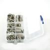 460-Piece Set of 304 Stainless Steel Flat Washers (M3-M12) for Construction Industry