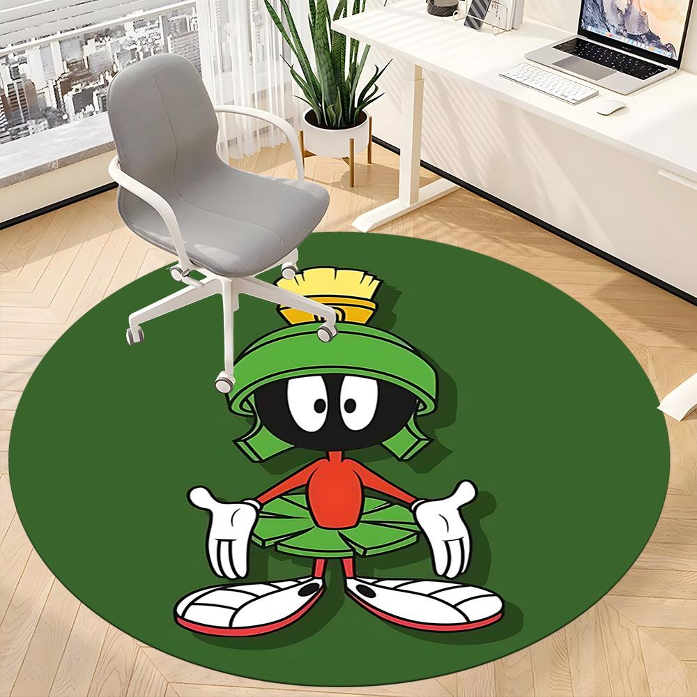 1PC Martian, Looney Tunes Office Round Area Rug, Indoor Mat Suitable For Office, Under Office Chairs Bedroom Living Room Home Decor DT1212062