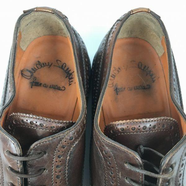 SANTONI Made In Italy Wingtip Business Shoes Brown Size 7.5F 26.0 Men’s(USED)