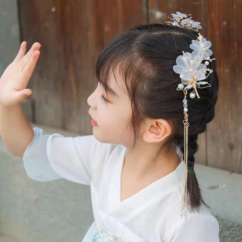 Dragonfly Hairpin Tassel Women Girls Hair Accessory Hairpin Elegant Classical Style Dragonfly Traditional Hanfu Chinese Style