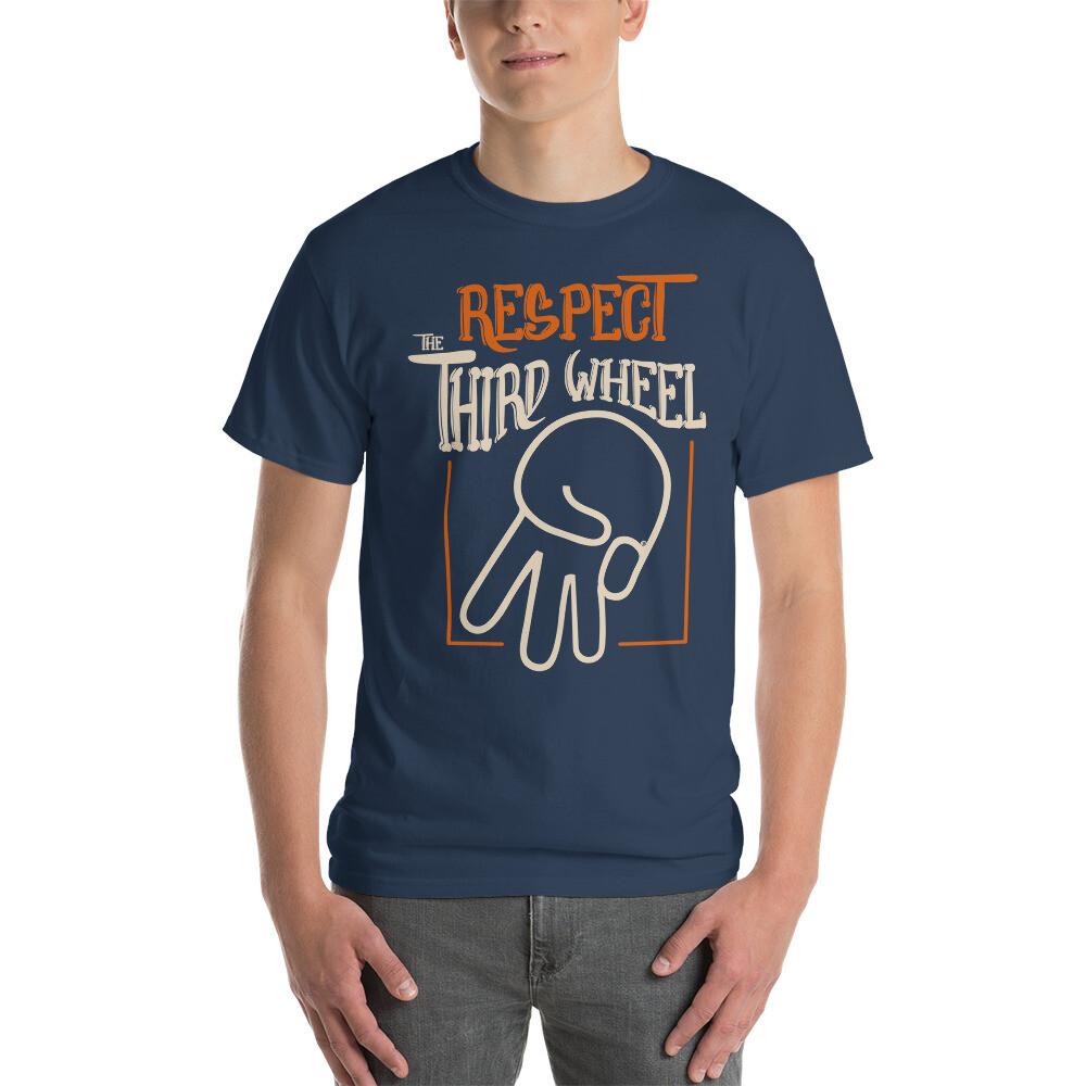 Respect The Third Wheel Front Print Short Sleeve T-Shirt L