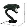 Unique Alien Creature Shaped Lamp Holder Bedroom Home Decoration Lamp Resin Desk Lamp Ornament Halloween Decorations Collectible