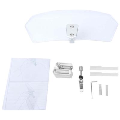 Universelle Motorrad Verstellbare Windschutzscheibe Windabweiser (Transparent)
