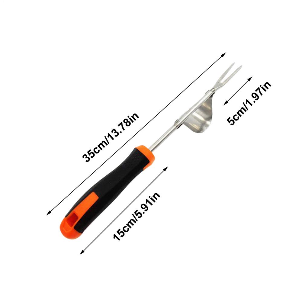 Manual Weeders Hand Weeder With Rubber Handle Gardening Accessories Root Weeding Fork Grass Extractor Tool For Digging And