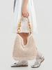 Summer 2026 Women's Artistic Woven Beach Tote – New Chinese Style Single Shoulder Bag