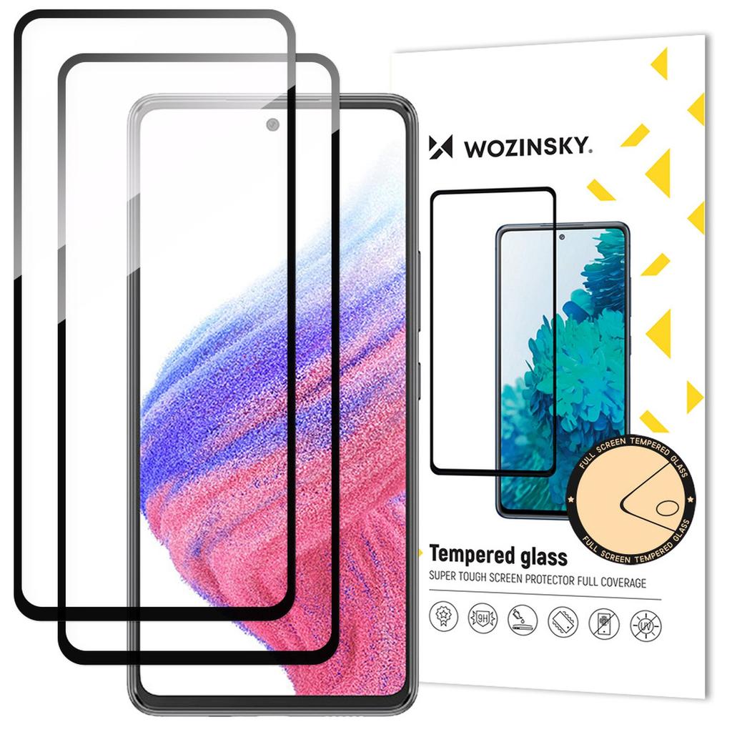 Tvrzené sklo pro Samsung Galaxy A54 5G 9H s rámečkem Full Glue Tvrzené sklo - 2 ks.