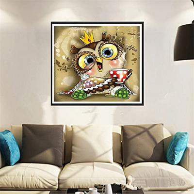 5D Diy Diamond Painting Cute Little Owl Diamond Embroidery Full Lay Anime Cross Stitch Kits Home Decor Handmade Gift