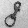 316 Stainless Steel Single Head Hook Swivel Eye Snap Scuba Diving Accessory (100MM, Black)