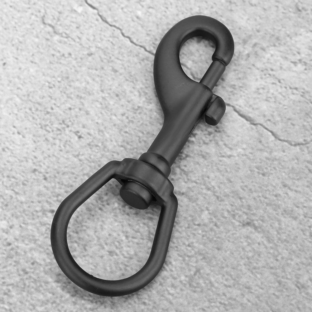 316 Aço Inoxidável Gancho de Cabeça Única Giratório Olho Snap Acessório de Mergulho (100MM, Preto)