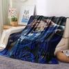 Enzo Printed Flannel Blanket, Soft Throw for Bedroom Sofa, Washable, Fan Merchandise, Great Gift.