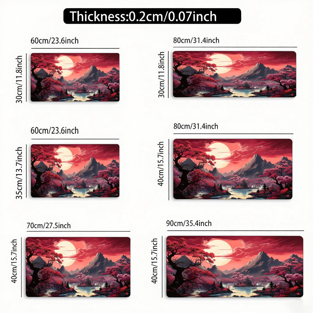 Large Night Moonlight Mouse Pad Laptop Antislip Esports Offices Cool Desk Mat Game Player Mousepad Mini Pc Desktop Accessories