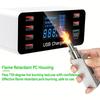 40W Quick Charger QC3.0 8-Port Multi USB Charger Station Fast Charging For iPhone 15 14 13 Por Tablet Desktop with Type C PD 20W
