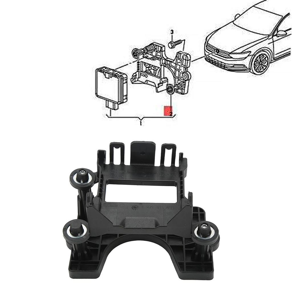 High Durability Cruise Sensor Bracket Holder Corrosion Resistant Easy Installation For B8 3Q0907704A 3Q0998561 Longevity