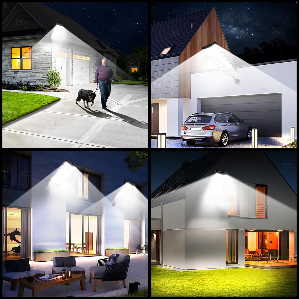 Organic Glass External Lamp Solar Outdoor Led Spotlight 504LED Reflectors Solar Fountain for Farm Decor Swimming Pool Accessory