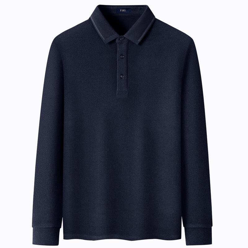 Shanshan Men's Thermal Brushed Fleece Polo T-Shirt