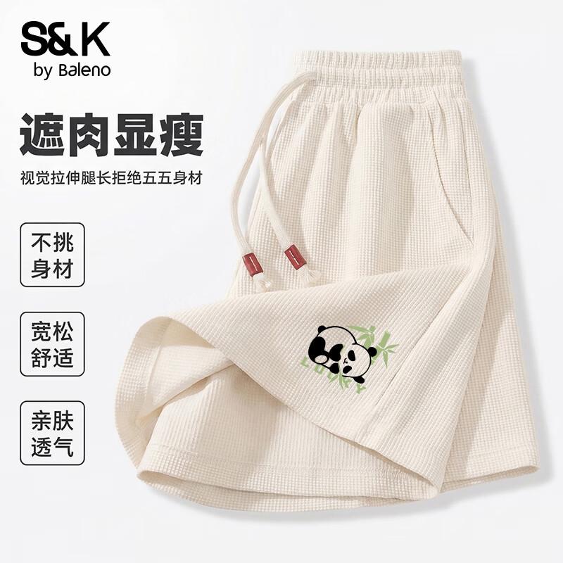 

Baleno S&K Women s Waffle Knit Casual Shorts L