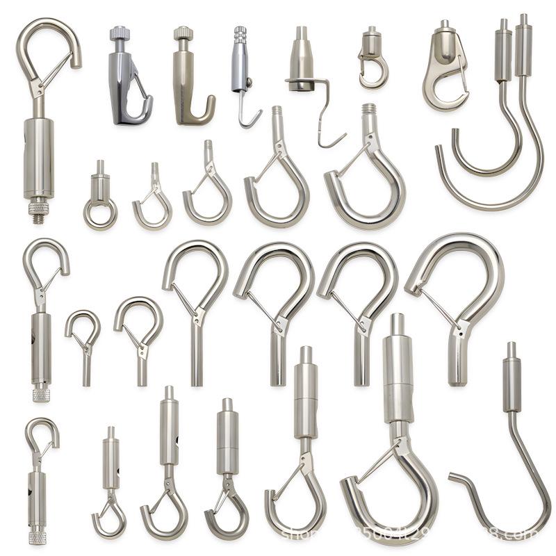Steel Wire Rope Lock Feeder Safety Hook with Buckle for Picture Hanging
