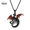 Hip-hop Domineering Dragon Pendant Necklace Ins Tide Cartoon Animation Niche Design Sense Necklace Jewelry