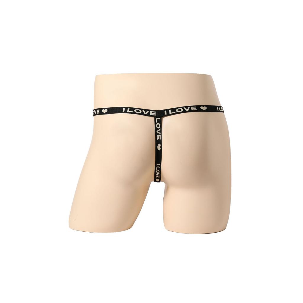 Sex Underwear Sexy Men's Temptation Sex Underwear T-shaped Free Hollow Pearl Ring Underwear