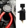 Aluminum Racing Baffled Oil Catch Can Tank 2-Port Reservoir with Drain Valve Breather Cylinder Filter Kit for GM OCC-1023A
