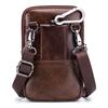Men Leather Waist Belt Bag Phone Pouch Bag Travel Crossbody Shoulder Bag Pack Purse Wallet