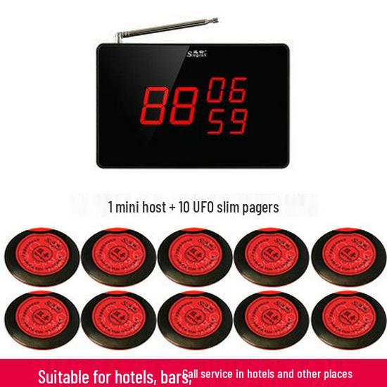 Xunling SC-R10 Wireless Paging System for Restaurants and Hotels