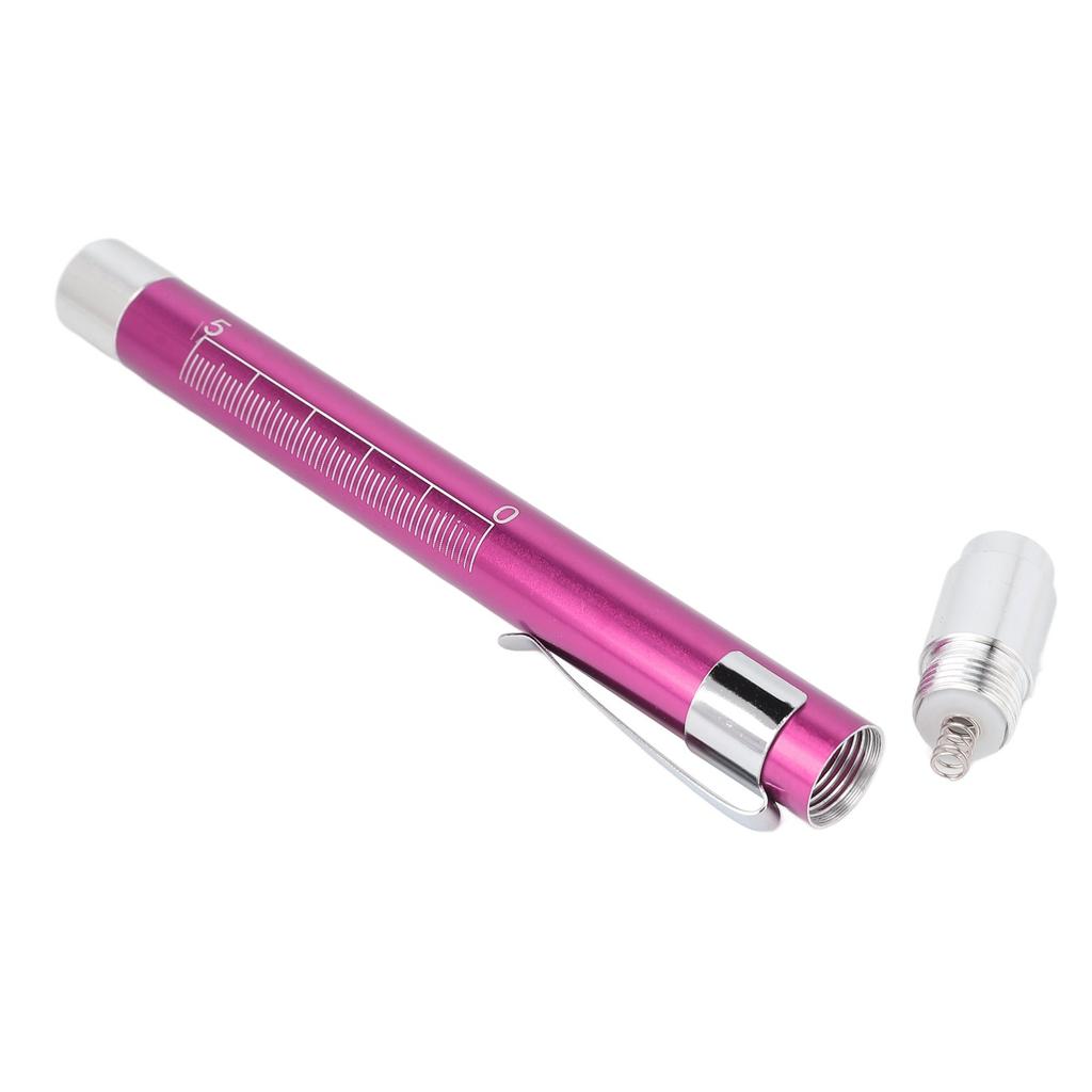 LED Penlight Yellow Lighting Concave Head Aluminum Alloy Pen Light with Pupil Gauge